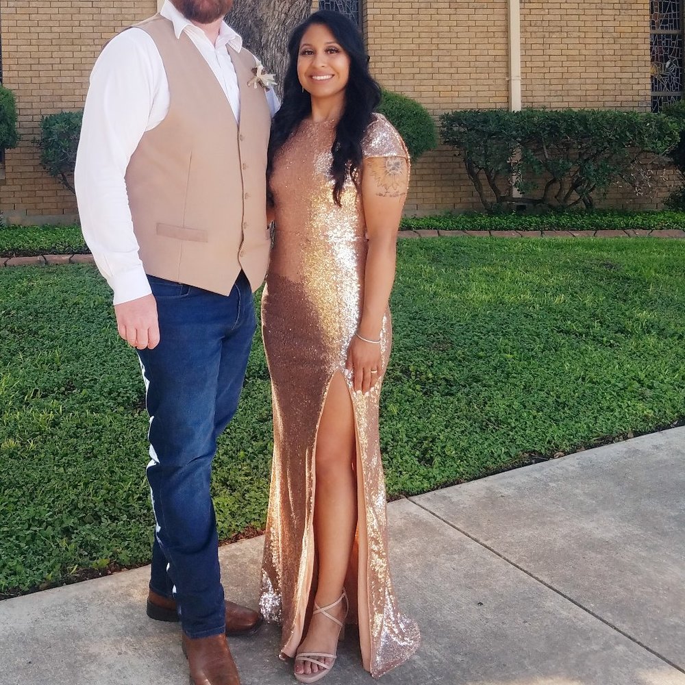 Rose Gold Sequin dress